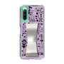 Slim Protection Case - STAND & RING RIBBON Silver［ Rune Naito - RUNE Girl Retro & Modern - Purple ］