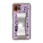 Slim Protection Case - STAND & RING RIBBON Silver［ Rune Naito - RUNE Girl Retro & Modern - Purple ］