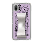 Slim Protection Case - STAND & RING RIBBON Silver［ Rune Naito - RUNE Girl Retro & Modern - Purple ］