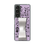 Slim Protection Case - STAND & RING RIBBON Silver［ Rune Naito - RUNE Girl Retro & Modern - Purple ］