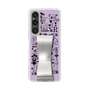 Slim Protection Case - STAND & RING RIBBON Silver［ Rune Naito - RUNE Girl Retro & Modern - Purple ］