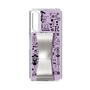 Slim Protection Case - STAND & RING RIBBON Silver［ Rune Naito - RUNE Girl Retro & Modern - Purple ］