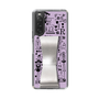 Slim Protection Case - STAND & RING RIBBON Silver［ Rune Naito - RUNE Girl Retro & Modern - Purple ］