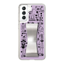 Slim Protection Case - STAND & RING RIBBON Silver［ Rune Naito - RUNE Girl Retro & Modern - Purple ］