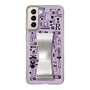 Slim Protection Case - STAND & RING RIBBON Silver［ Rune Naito - RUNE Girl Retro & Modern - Purple ］