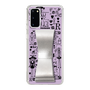Slim Protection Case - STAND & RING RIBBON Silver［ Rune Naito - RUNE Girl Retro & Modern - Purple ］