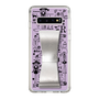 Slim Protection Case - STAND & RING RIBBON Silver［ Rune Naito - RUNE Girl Retro & Modern - Purple ］