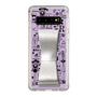 Slim Protection Case - STAND & RING RIBBON Silver［ Rune Naito - RUNE Girl Retro & Modern - Purple ］