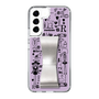 Slim Protection Case - STAND & RING RIBBON Silver［ Rune Naito - RUNE Girl Retro & Modern - Purple ］