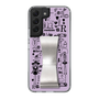 Slim Protection Case - STAND & RING RIBBON Silver［ Rune Naito - RUNE Girl Retro & Modern - Purple ］
