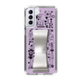 Slim Protection Case - STAND & RING RIBBON Silver［ Rune Naito - RUNE Girl Retro & Modern - Purple ］