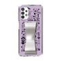 Slim Protection Case - STAND & RING RIBBON Silver［ Rune Naito - RUNE Girl Retro & Modern - Purple ］