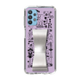 Slim Protection Case - STAND & RING RIBBON Silver［ Rune Naito - RUNE Girl Retro & Modern - Purple ］