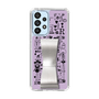 Slim Protection Case - STAND & RING RIBBON Silver［ Rune Naito - RUNE Girl Retro & Modern - Purple ］
