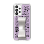 Slim Protection Case - STAND & RING RIBBON Silver［ Rune Naito - RUNE Girl Retro & Modern - Purple ］