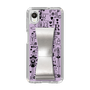 Slim Protection Case - STAND & RING RIBBON Silver［ Rune Naito - RUNE Girl Retro & Modern - Purple ］