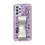 Slim Protection Case - STAND & RING RIBBON Silver［ Rune Naito - RUNE Girl Retro & Modern - Purple ］