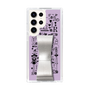 Slim Protection Case - STAND & RING RIBBON Silver［ Rune Naito - RUNE Girl Retro & Modern - Purple ］