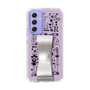 Slim Protection Case - STAND & RING RIBBON Silver［ Rune Naito - RUNE Girl Retro & Modern - Purple ］