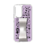 Slim Protection Case - STAND & RING RIBBON Silver［ Rune Naito - RUNE Girl Retro & Modern - Purple ］