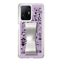 Slim Protection Case - STAND & RING RIBBON Silver［ Rune Naito - RUNE Girl Retro & Modern - Purple ］