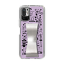 Slim Protection Case - STAND & RING RIBBON Silver［ Rune Naito - RUNE Girl Retro & Modern - Purple ］