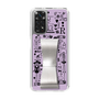 Slim Protection Case - STAND & RING RIBBON Silver［ Rune Naito - RUNE Girl Retro & Modern - Purple ］