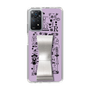 Slim Protection Case - STAND & RING RIBBON Silver［ Rune Naito - RUNE Girl Retro & Modern - Purple ］