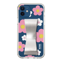 Slim Protection Case - STAND & RING RIBBON Silver［ Rune Naito - RUNE Flower - Pink ］