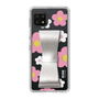 Slim Protection Case - STAND & RING RIBBON Silver［ Rune Naito - RUNE Flower - Pink ］