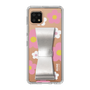 Slim Protection Case - STAND & RING RIBBON Silver［ Rune Naito - RUNE Flower - Pink ］