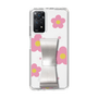 Slim Protection Case - STAND & RING RIBBON Silver［ Rune Naito - RUNE Flower - Pink ］