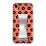 Slim Protection Case - STAND & RING RIBBON Silver［ Rune Naito - RUNE Flower - Black ］