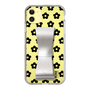 Slim Protection Case - STAND & RING RIBBON Silver［ Rune Naito - RUNE Flower - Black ］