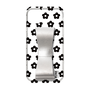 Slim Protection Case - STAND & RING RIBBON Silver［ Rune Naito - RUNE Flower - Black ］
