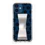 Slim Protection Case - STAND & RING RIBBON Silver［ Rune Naito - RUNE Flower - Black ］