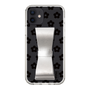 Slim Protection Case - STAND & RING RIBBON Silver［ Rune Naito - RUNE Flower - Black ］