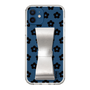 Slim Protection Case - STAND & RING RIBBON Silver［ Rune Naito - RUNE Flower - Black ］