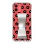 Slim Protection Case - STAND & RING RIBBON Silver［ Rune Naito - RUNE Flower - Black ］