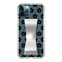 Slim Protection Case - STAND & RING RIBBON Silver［ Rune Naito - RUNE Flower - Black ］