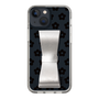 Slim Protection Case - STAND & RING RIBBON Silver［ Rune Naito - RUNE Flower - Black ］