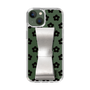 Slim Protection Case - STAND & RING RIBBON Silver［ Rune Naito - RUNE Flower - Black ］