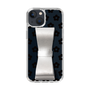 Slim Protection Case - STAND & RING RIBBON Silver［ Rune Naito - RUNE Flower - Black ］