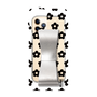 Slim Protection Case - STAND & RING RIBBON Silver［ Rune Naito - RUNE Flower - Black ］