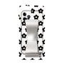 Slim Protection Case - STAND & RING RIBBON Silver［ Rune Naito - RUNE Flower - Black ］