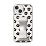 Slim Protection Case - STAND & RING RIBBON Silver［ Rune Naito - RUNE Flower - Black ］
