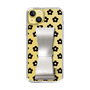 Slim Protection Case - STAND & RING RIBBON Silver［ Rune Naito - RUNE Flower - Black ］