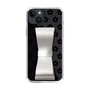 Slim Protection Case - STAND & RING RIBBON Silver［ Rune Naito - RUNE Flower - Black ］
