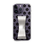 Slim Protection Case - STAND & RING RIBBON Silver［ Rune Naito - RUNE Flower - Black ］
