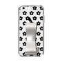 Slim Protection Case - STAND & RING RIBBON Silver［ Rune Naito - RUNE Flower - Black ］